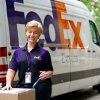 FedEx Express shipping courier in Oberrueti